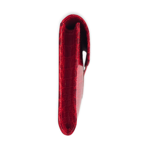 Jige Elan 29 Braise Clutch in Shiny Porosus