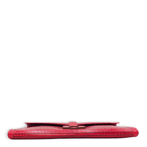 Jige Elan 29 Braise Clutch in Shiny Porosus