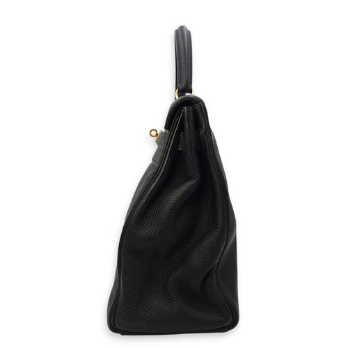 Kelly 35 Black in Ardennes, Gold hardware