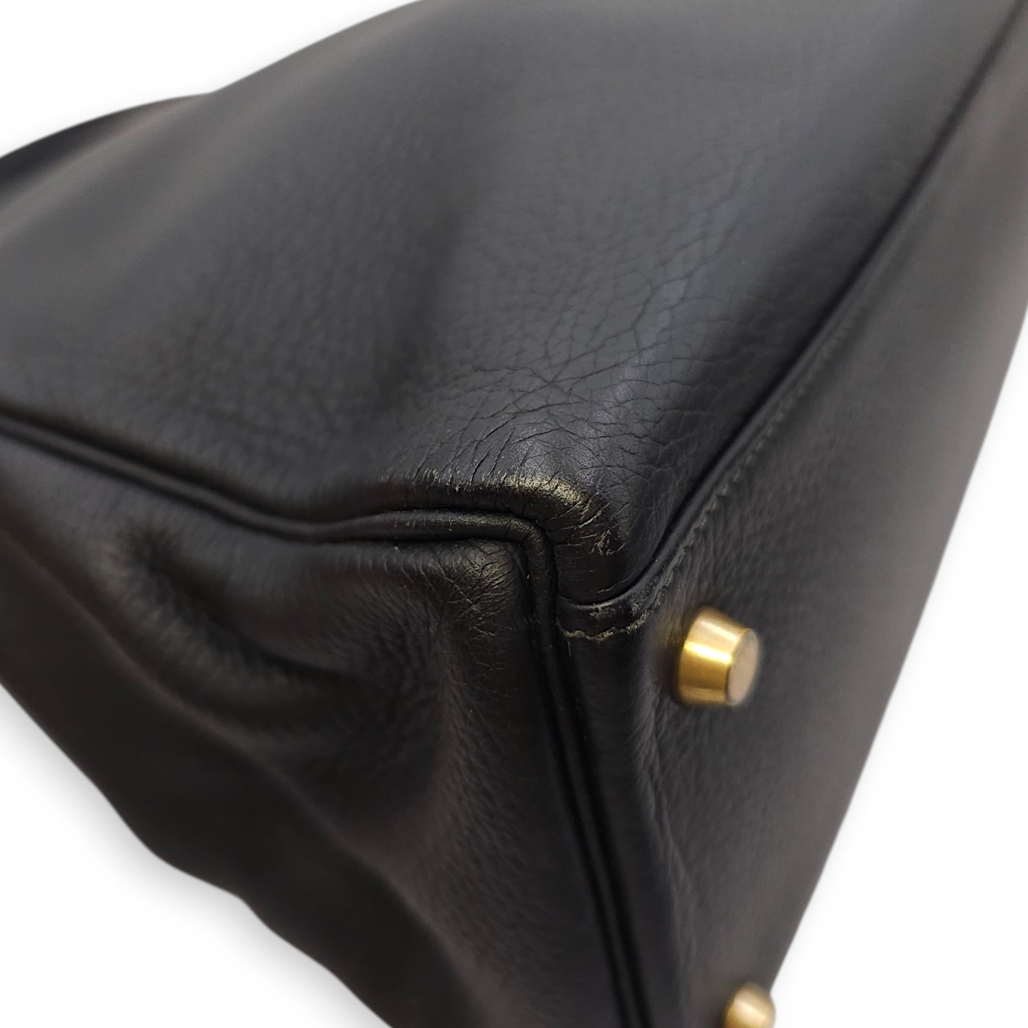 Kelly 35 Black in Ardennes, Gold hardware