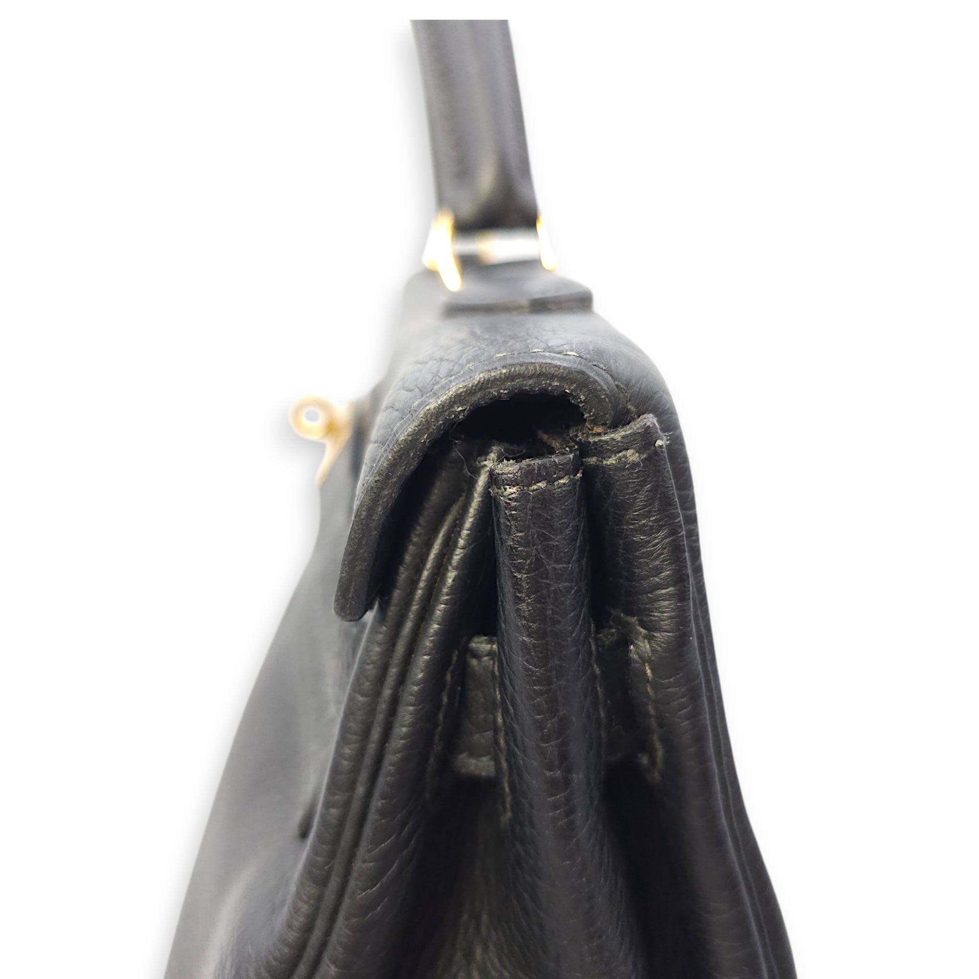 Kelly 35 Black in Ardennes, Gold hardware