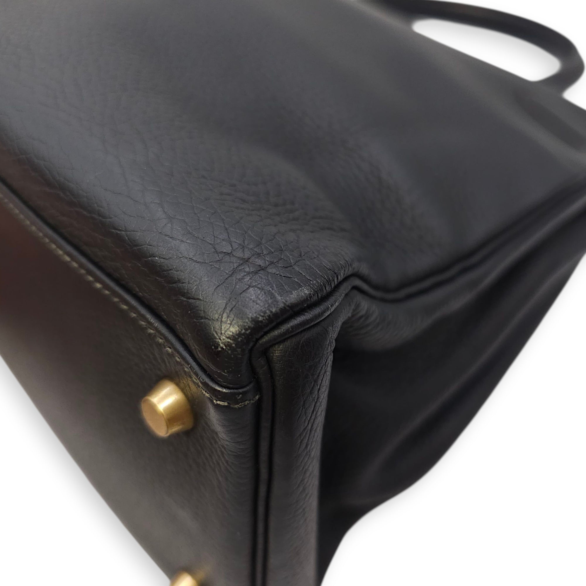 Kelly 35 Black in Ardennes, Gold hardware