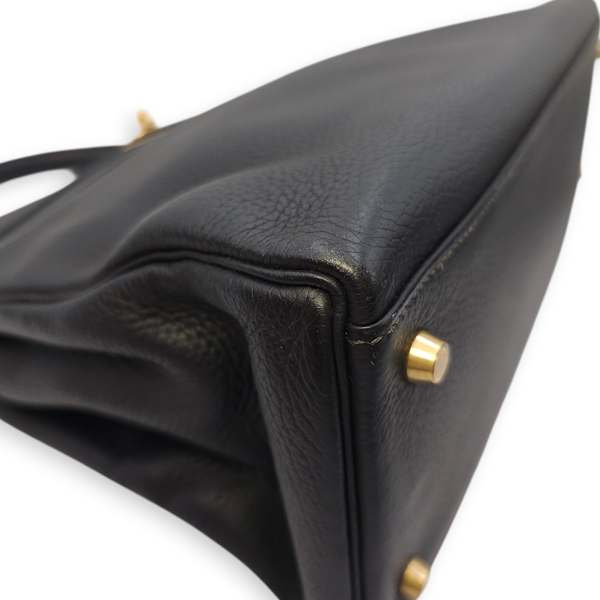 Kelly 35 Black in Ardennes, Gold hardware