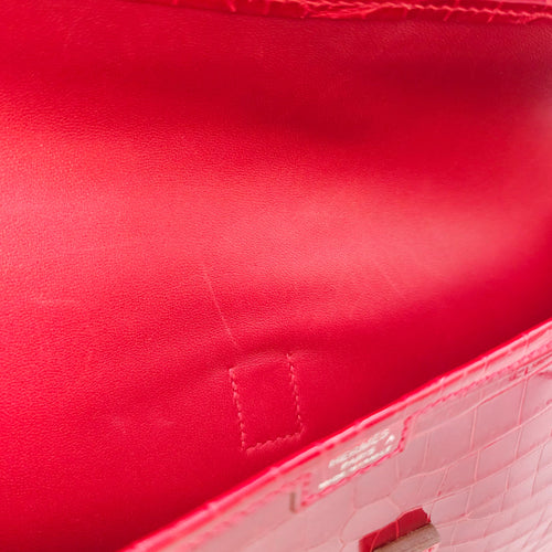 Jige Elan 29 Braise Clutch in Shiny Porosus
