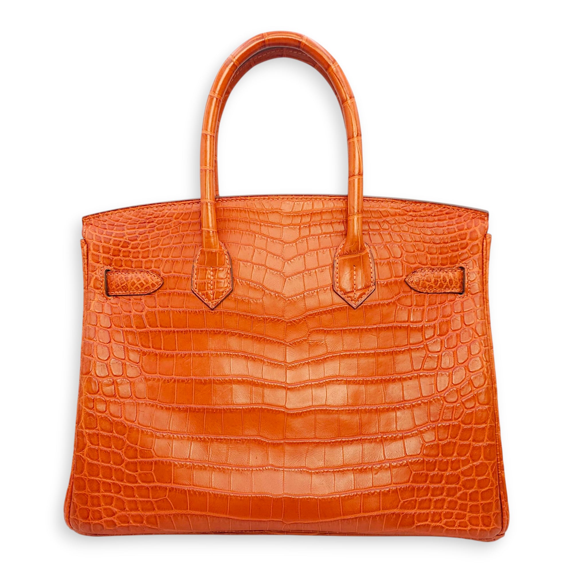 Birkin 30 Sanguine in Matte Niloticus, Palladium hardware