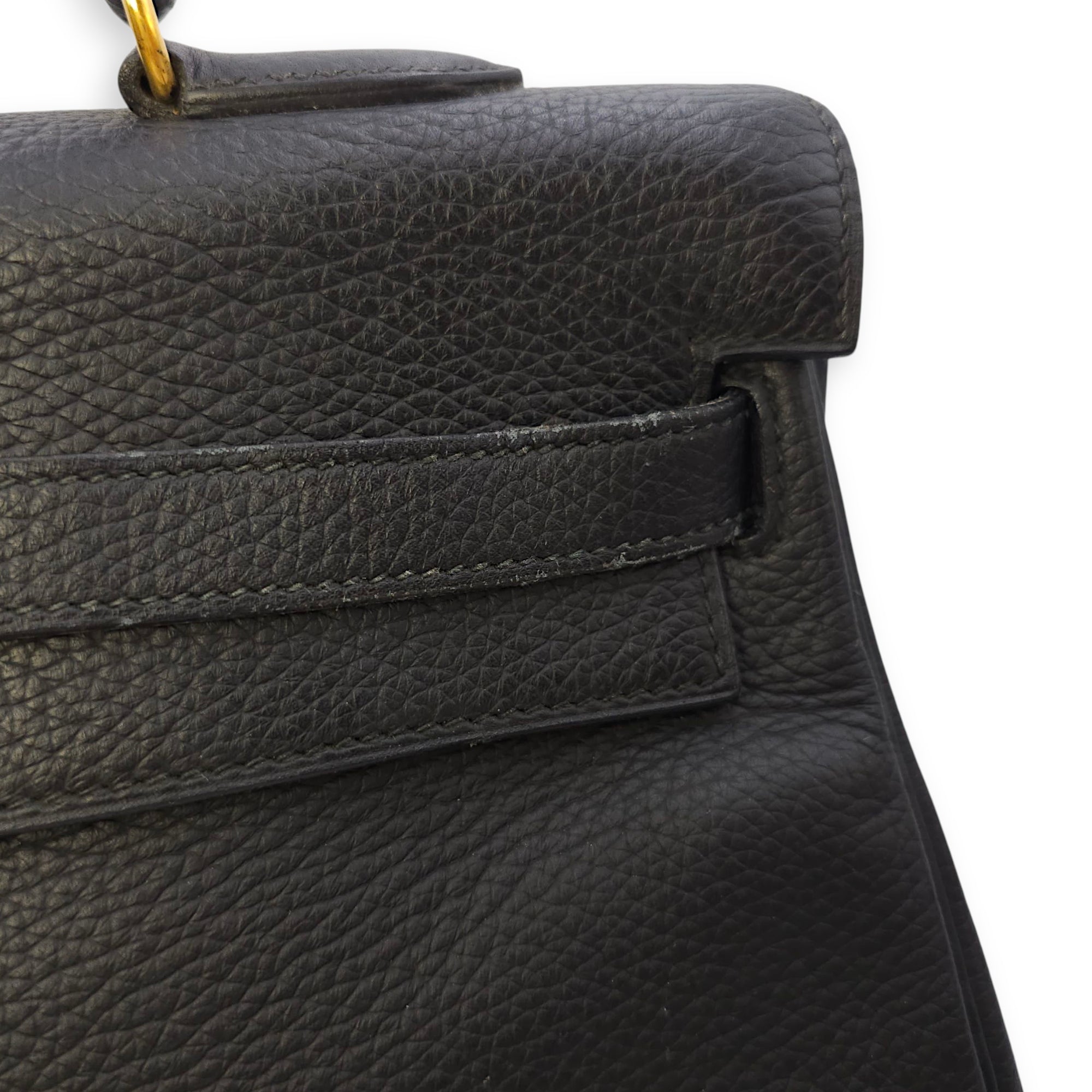 Kelly 35 Black in Ardennes, Gold hardware