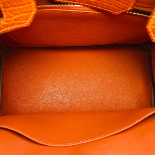 Birkin 30 Sanguine in Matte Niloticus, Palladium hardware