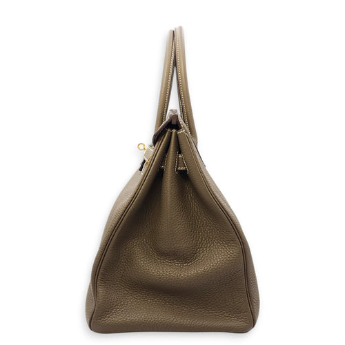 Birkin 35 Etoupe in Togo, Gold hardware