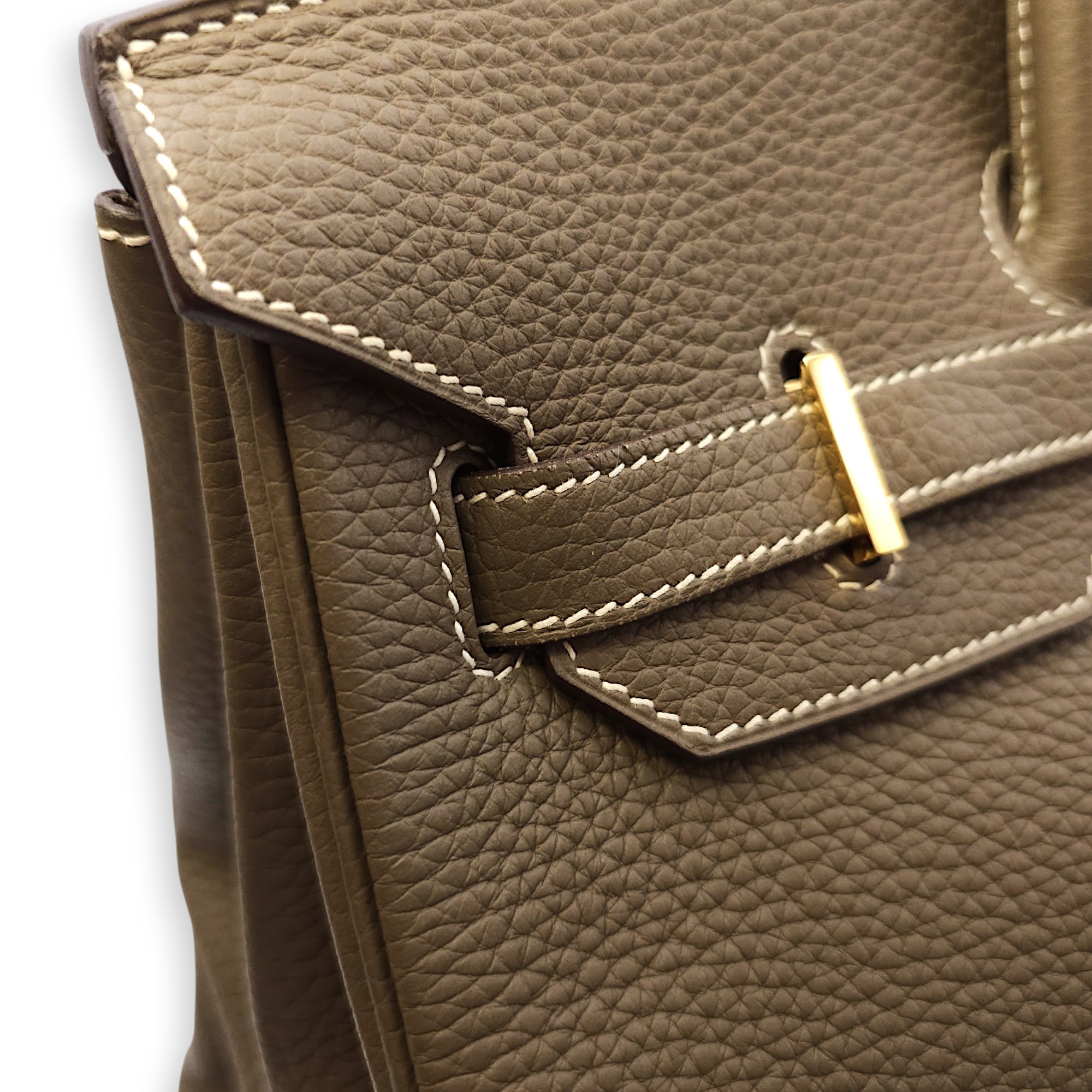 Birkin 35 Etoupe in Togo, Gold hardware