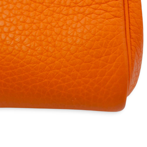 Kelly 28 Orange in Clemence, Palladium hardware