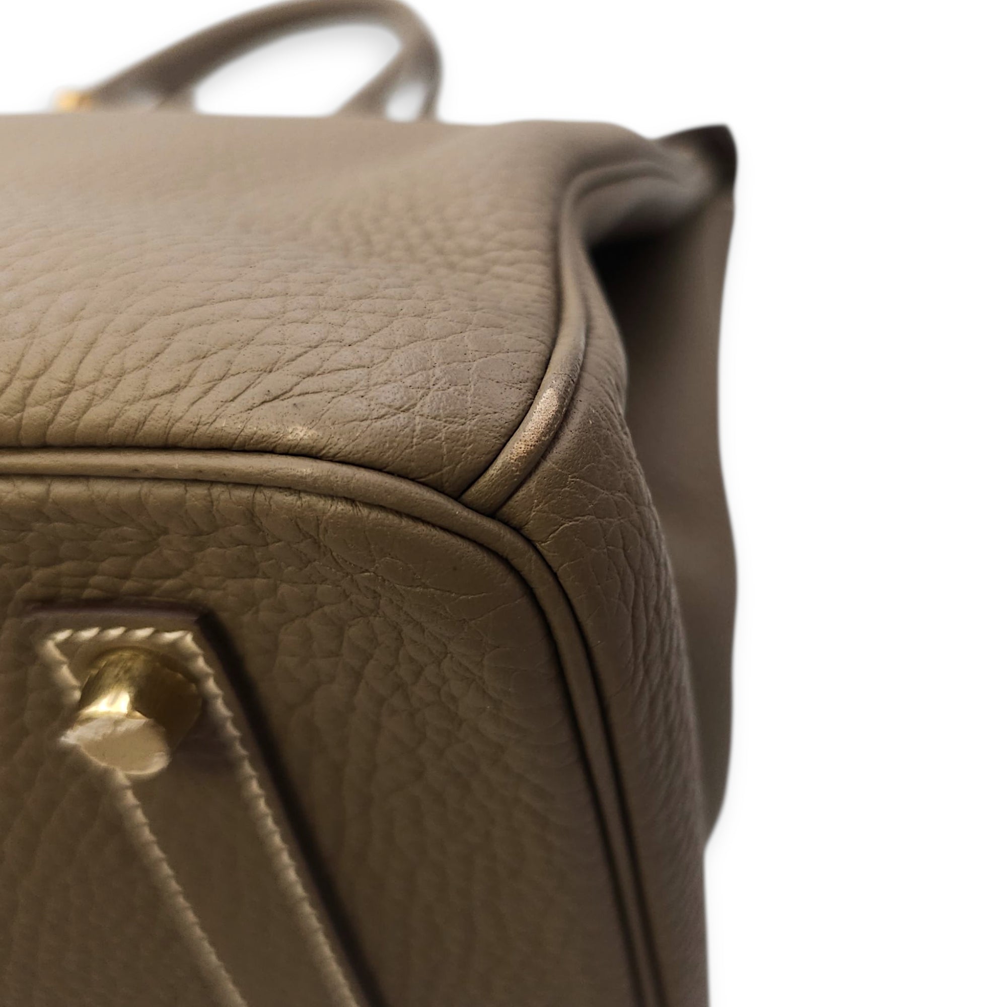 Birkin 35 Etoupe in Togo, Gold hardware