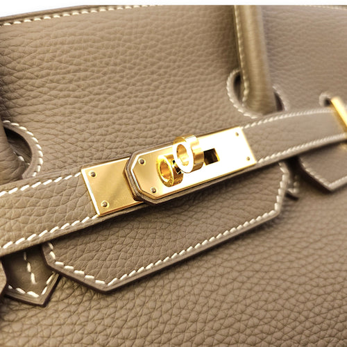 Birkin 35 Etoupe in Togo, Gold hardware