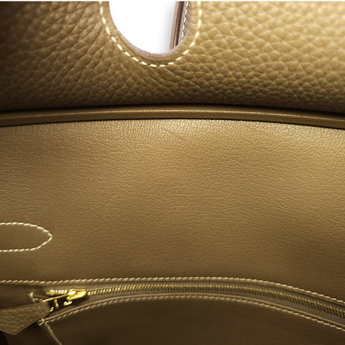 Birkin 35 Etoupe in Togo, Gold hardware