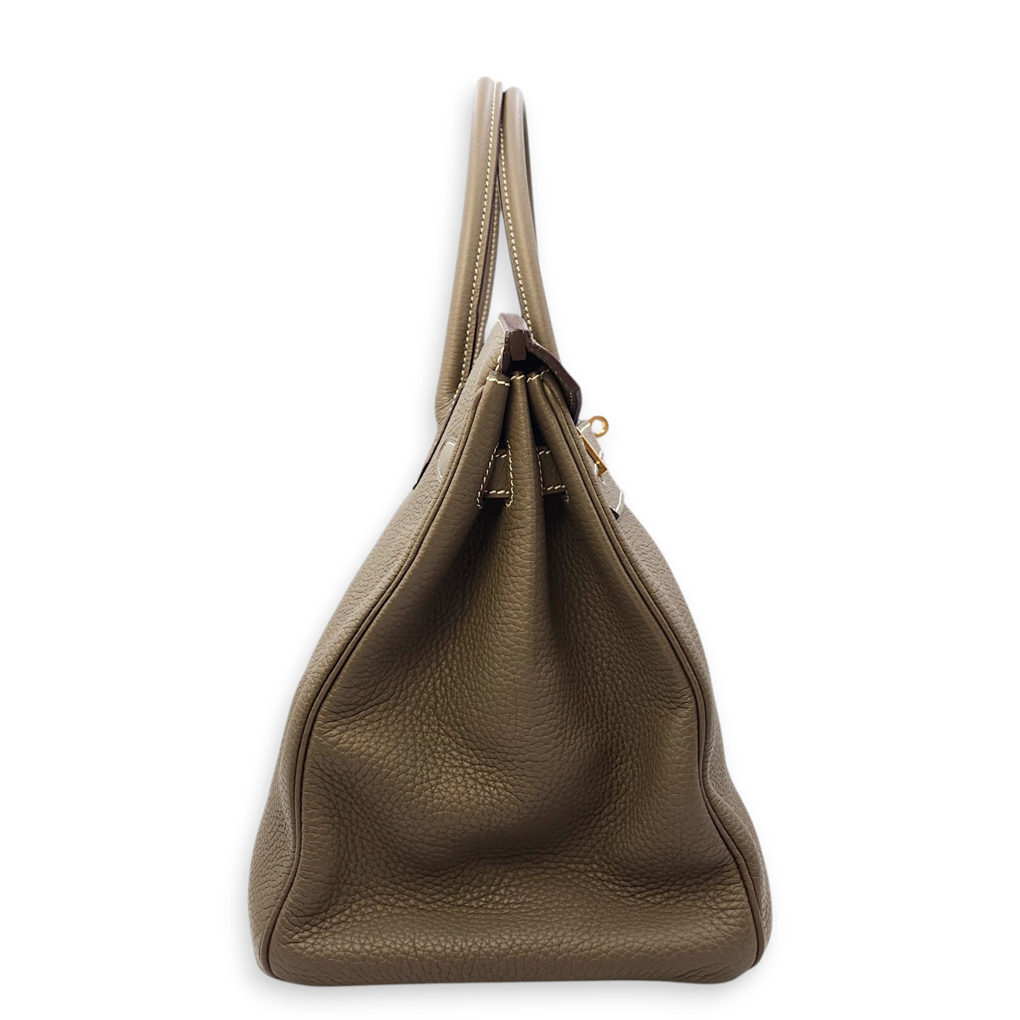 Birkin 35 Etoupe in Togo, Gold hardware