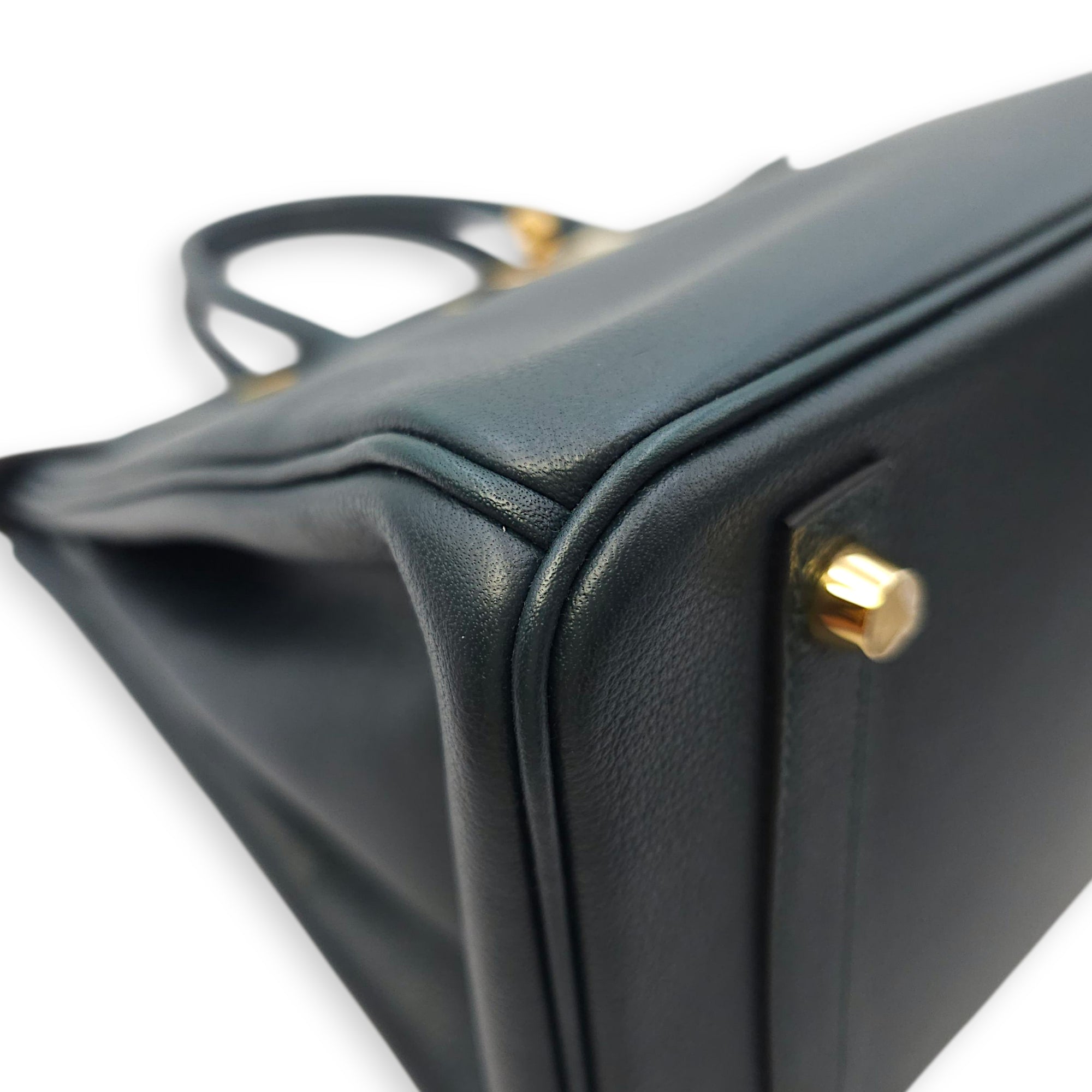 Birkin 30 Vert Cypres in Novillo, Gold hardware