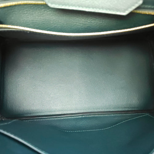 Birkin 30 Vert Cypres in Novillo, Gold hardware