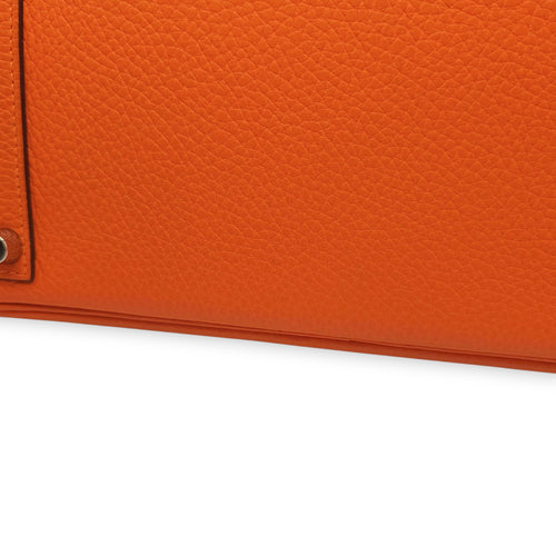 Birkin 30 Orange in Clemence, Palladium hardware