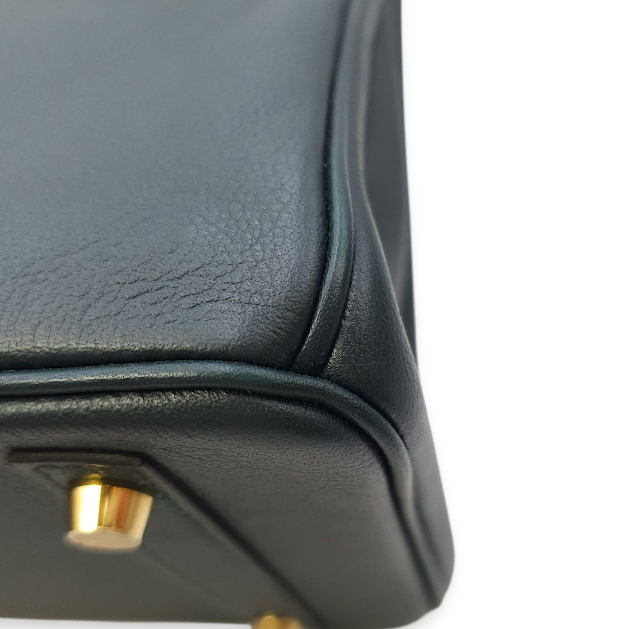 Birkin 30 Vert Cypres in Novillo, Gold hardware
