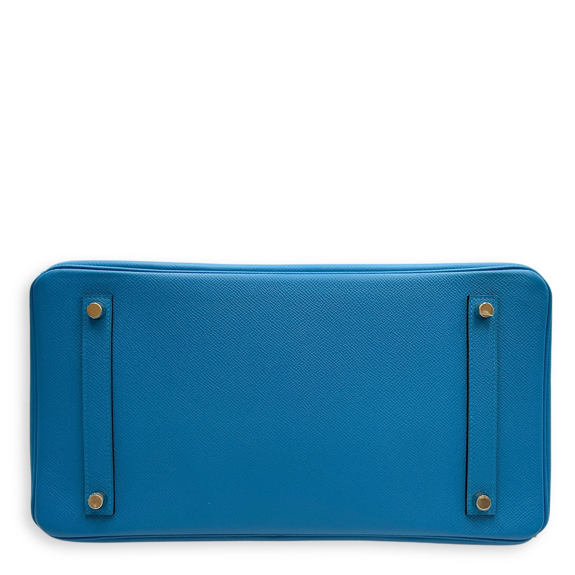 Birkin 35 Blue Zanzibar in Epsom, Palladium hardware
