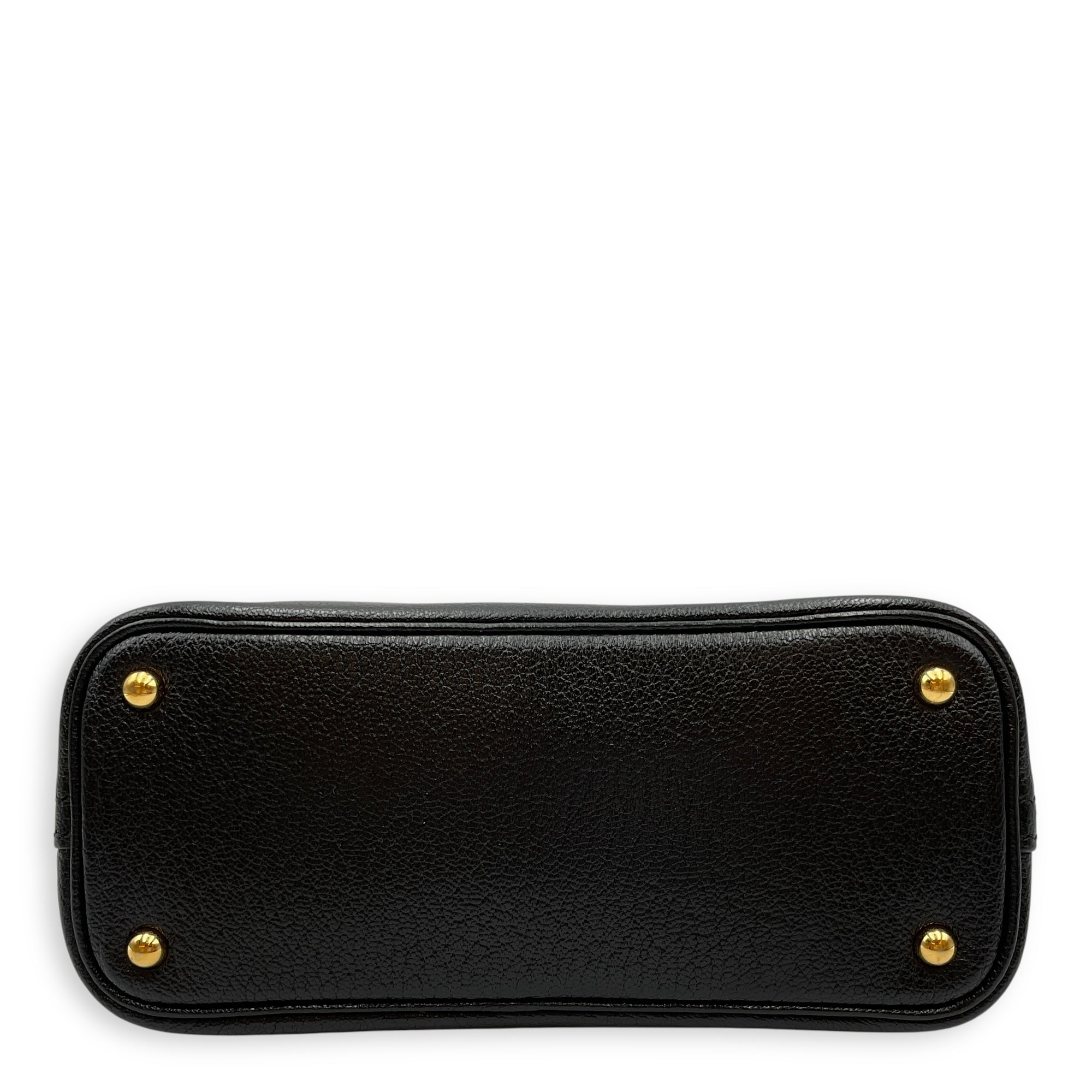 Bolide 1923 Mini Black in Chevre Mysore, Gold hardware