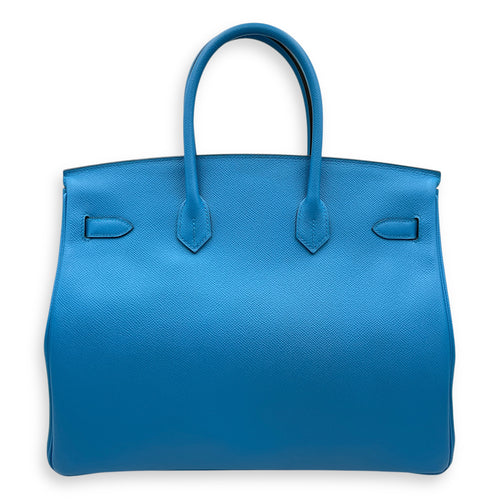 Birkin 35 Blue Zanzibar in Epsom, Palladium hardware