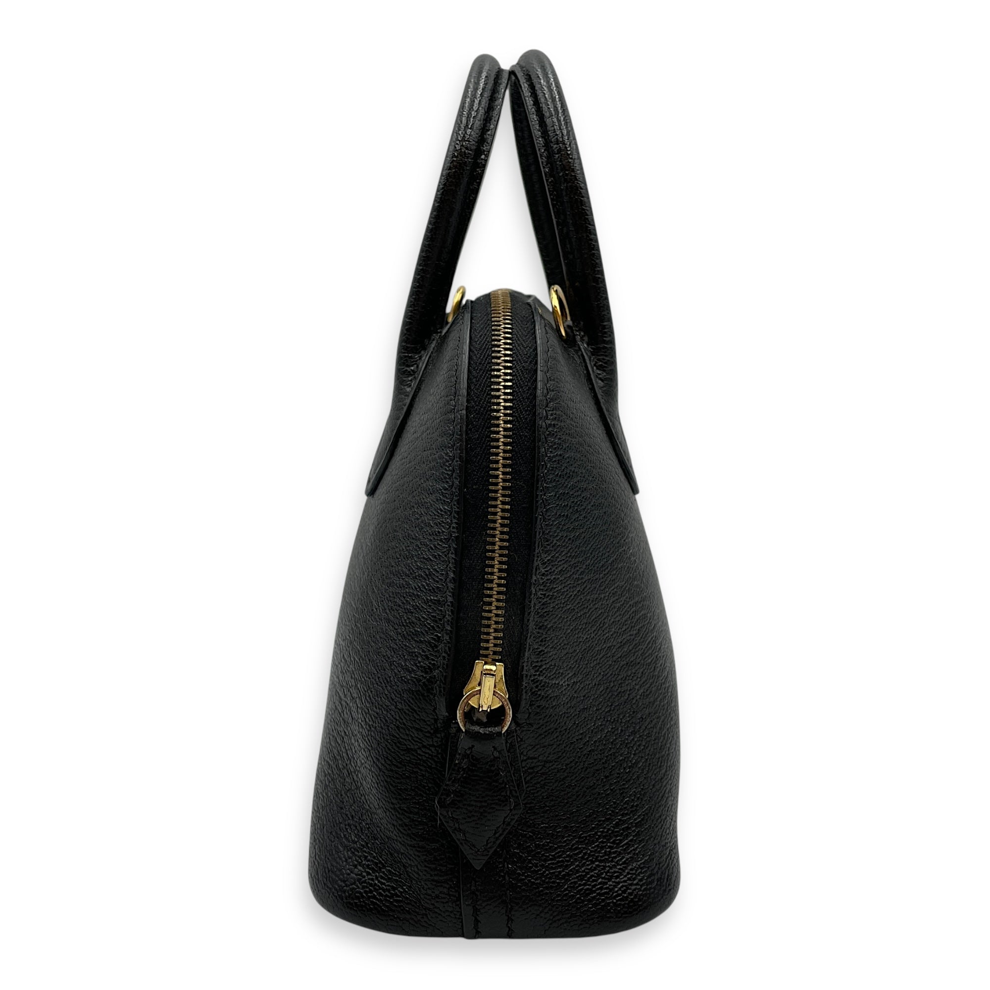 Bolide 1923 Mini Black in Chevre Mysore, Gold hardware