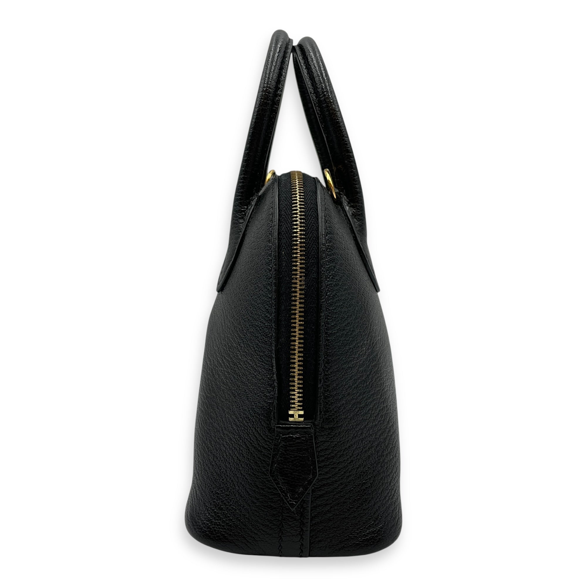 Bolide 1923 Mini Black in Chevre Mysore, Gold hardware