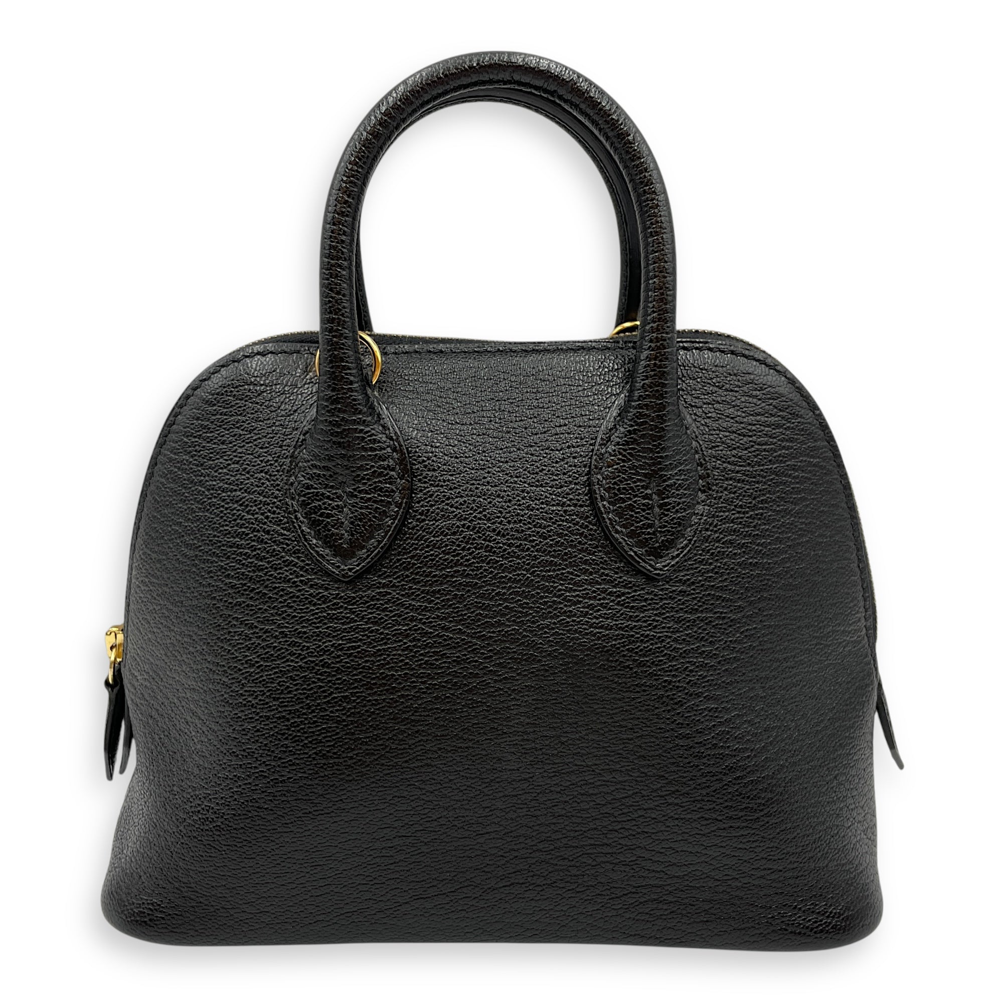Bolide 1923 Mini Black in Chevre Mysore, Gold hardware
