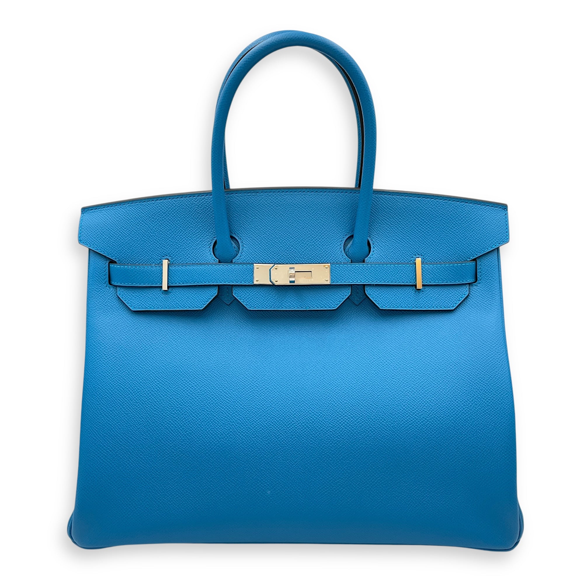 Birkin 35 Blue Zanzibar in Epsom, Palladium hardware