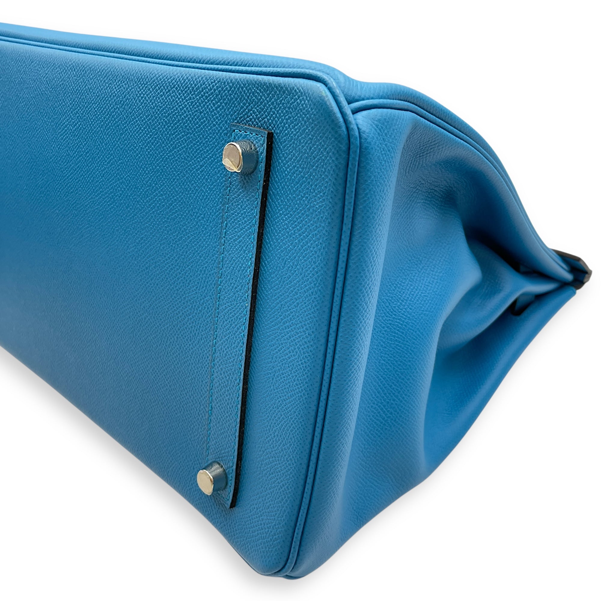 Birkin 35 Blue Zanzibar in Epsom, Palladium hardware