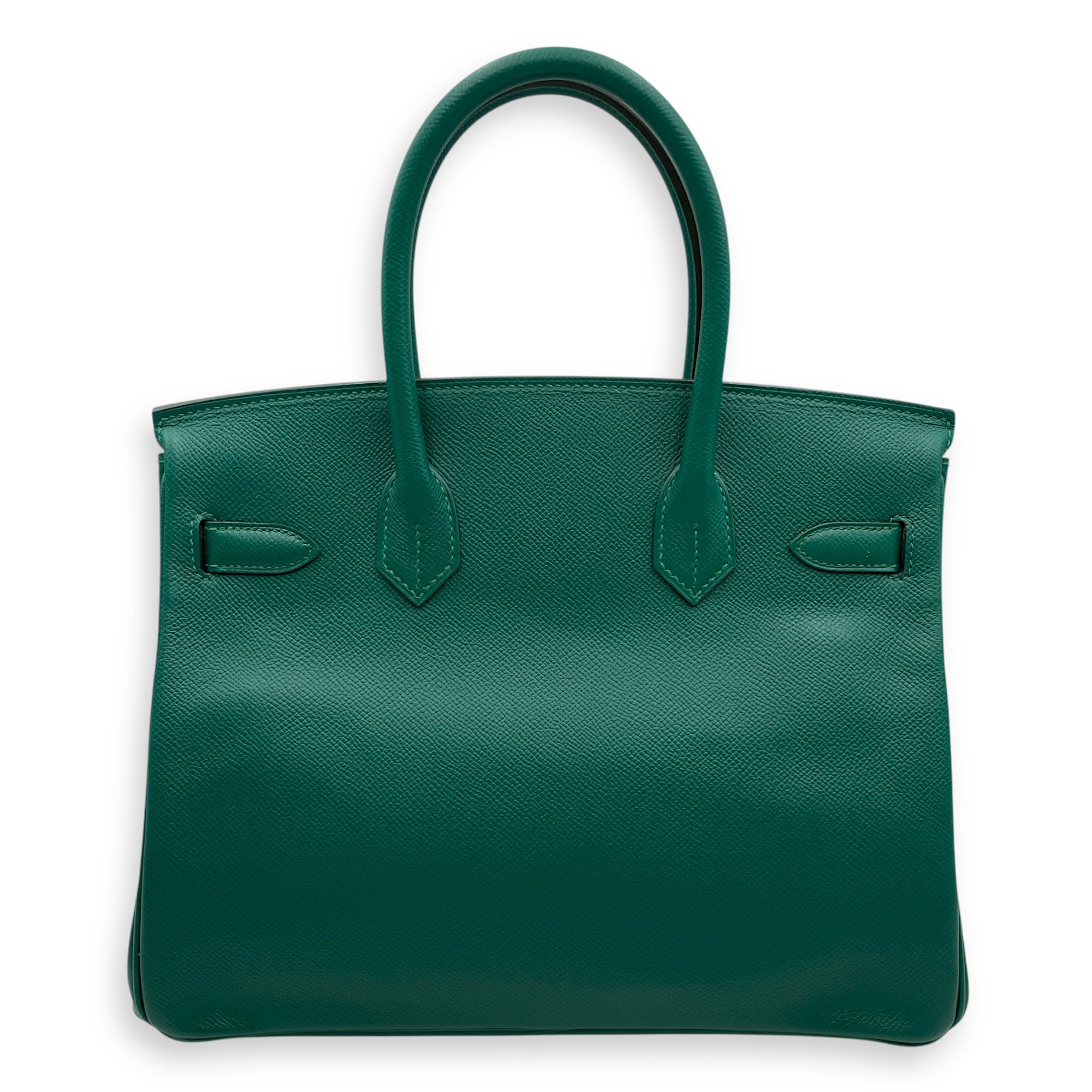 Birkin 30 Malachite in Epsom, Gold hardware