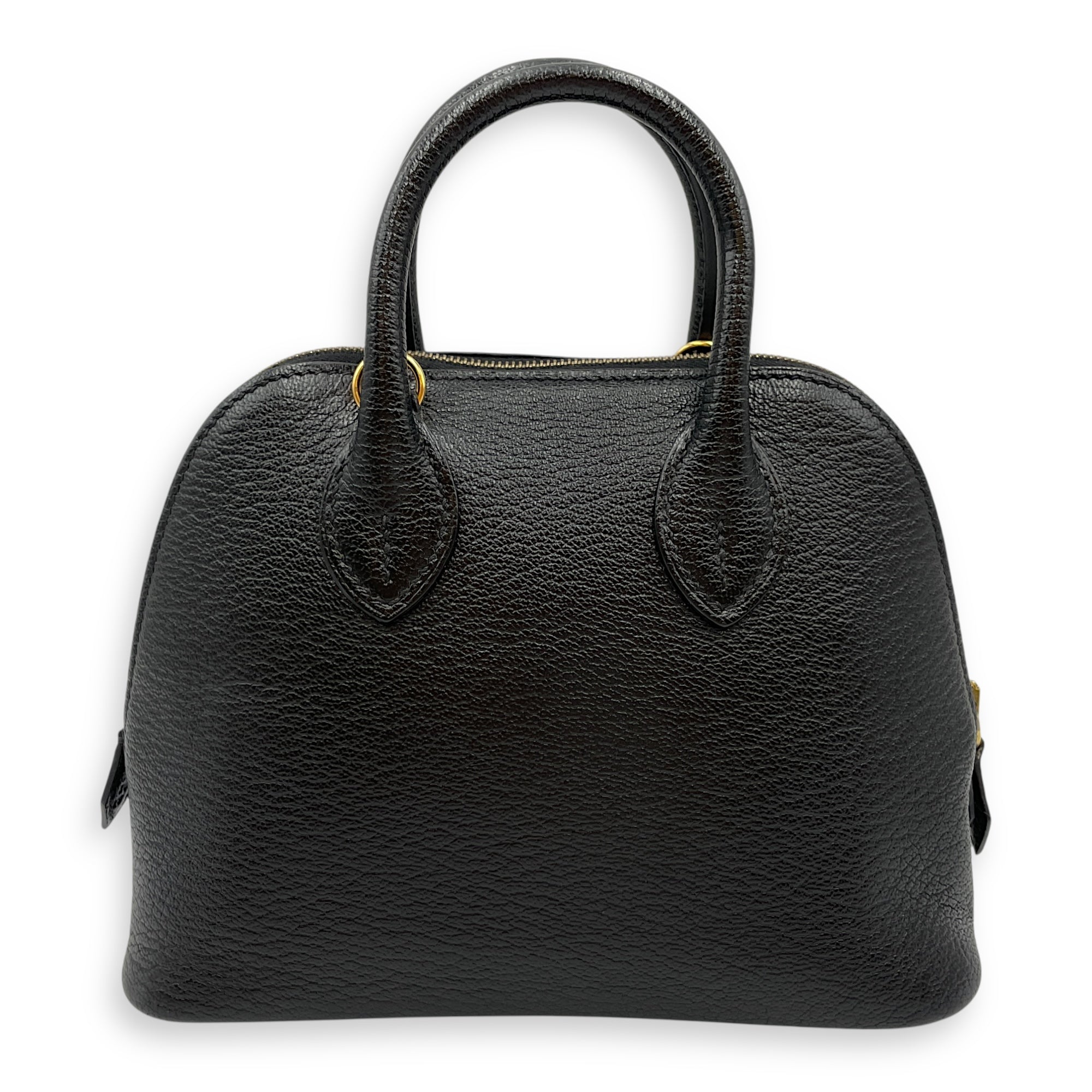 Bolide 1923 Mini Black in Chevre Mysore, Gold hardware