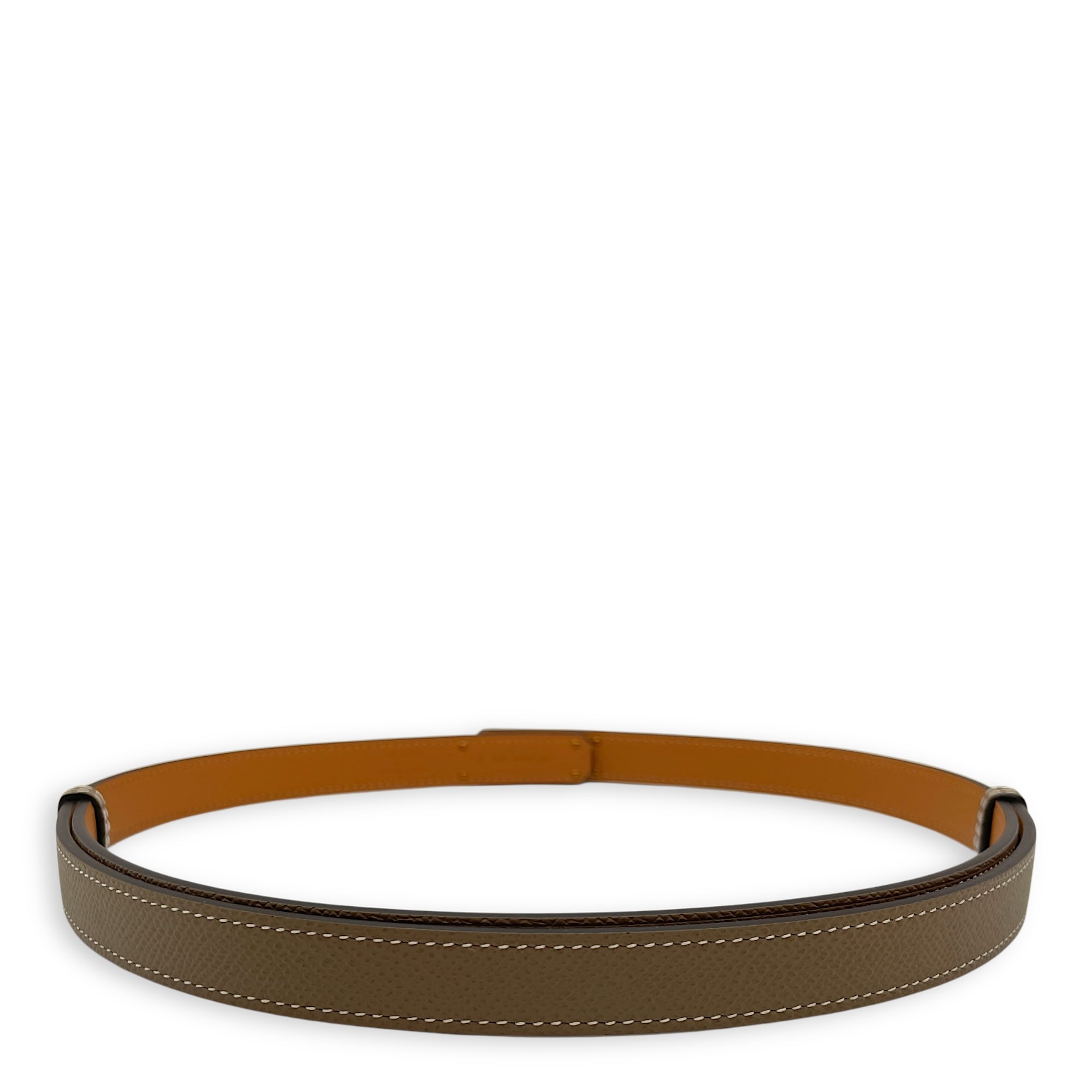 Kelly 18 Etoupe Belt in Epsom, Gold hardware