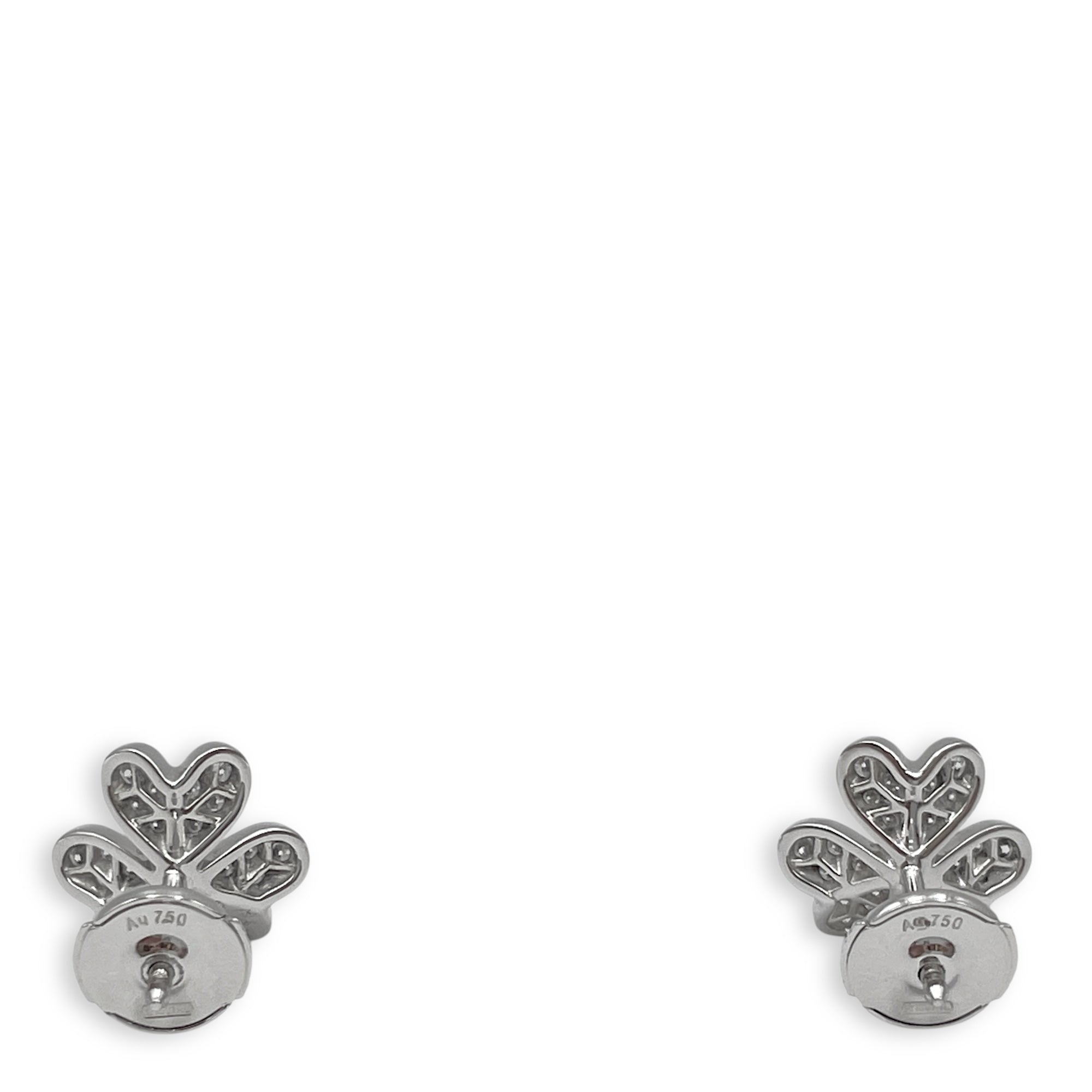 Frivole Mini Model Earrings in White Gold