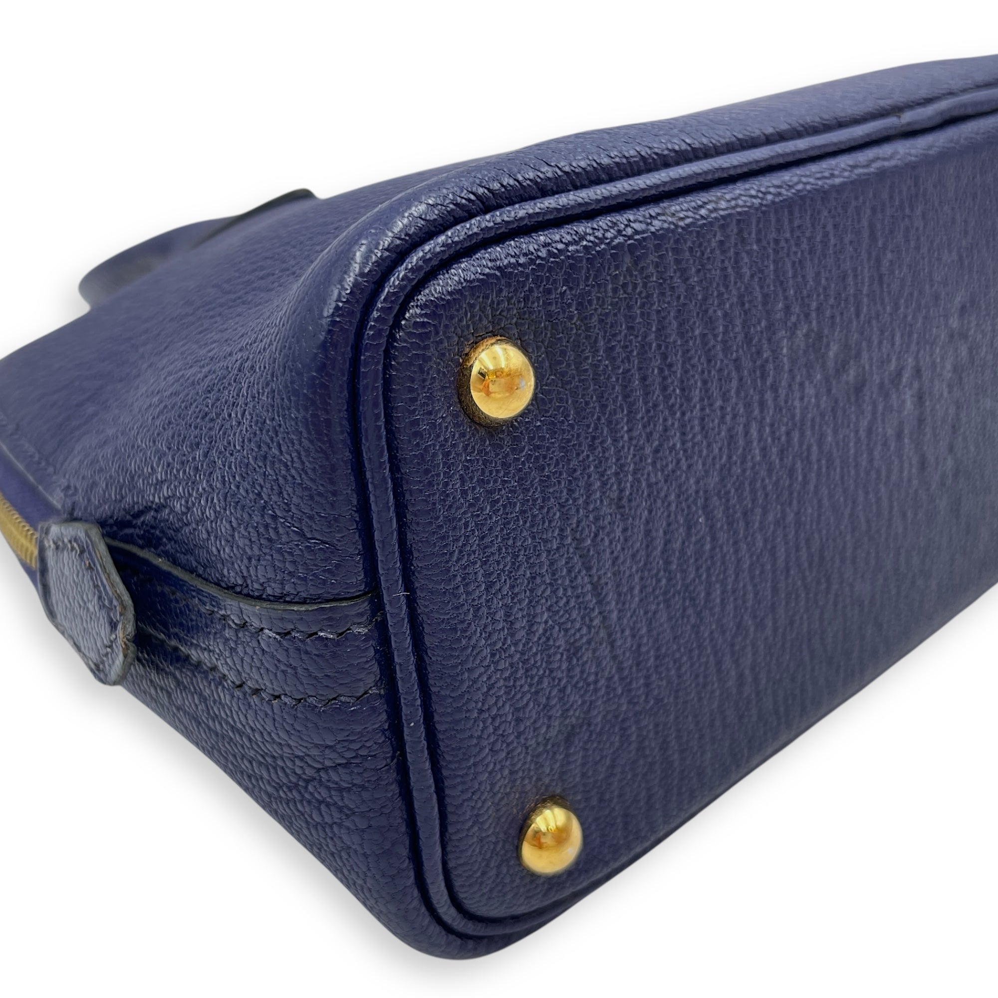 Bolide 1923 Mini Blue Encre  in Chevre Mysore Gold hardware CL2510-16120 7