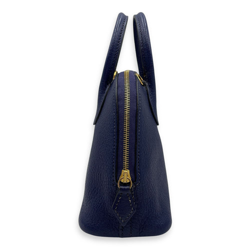 Bolide 1923 Mini Blue Encre in Chevre Mysore, Gold hardware