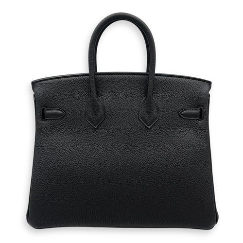 Birkin 25 Black in Togo, Permabrass hardware