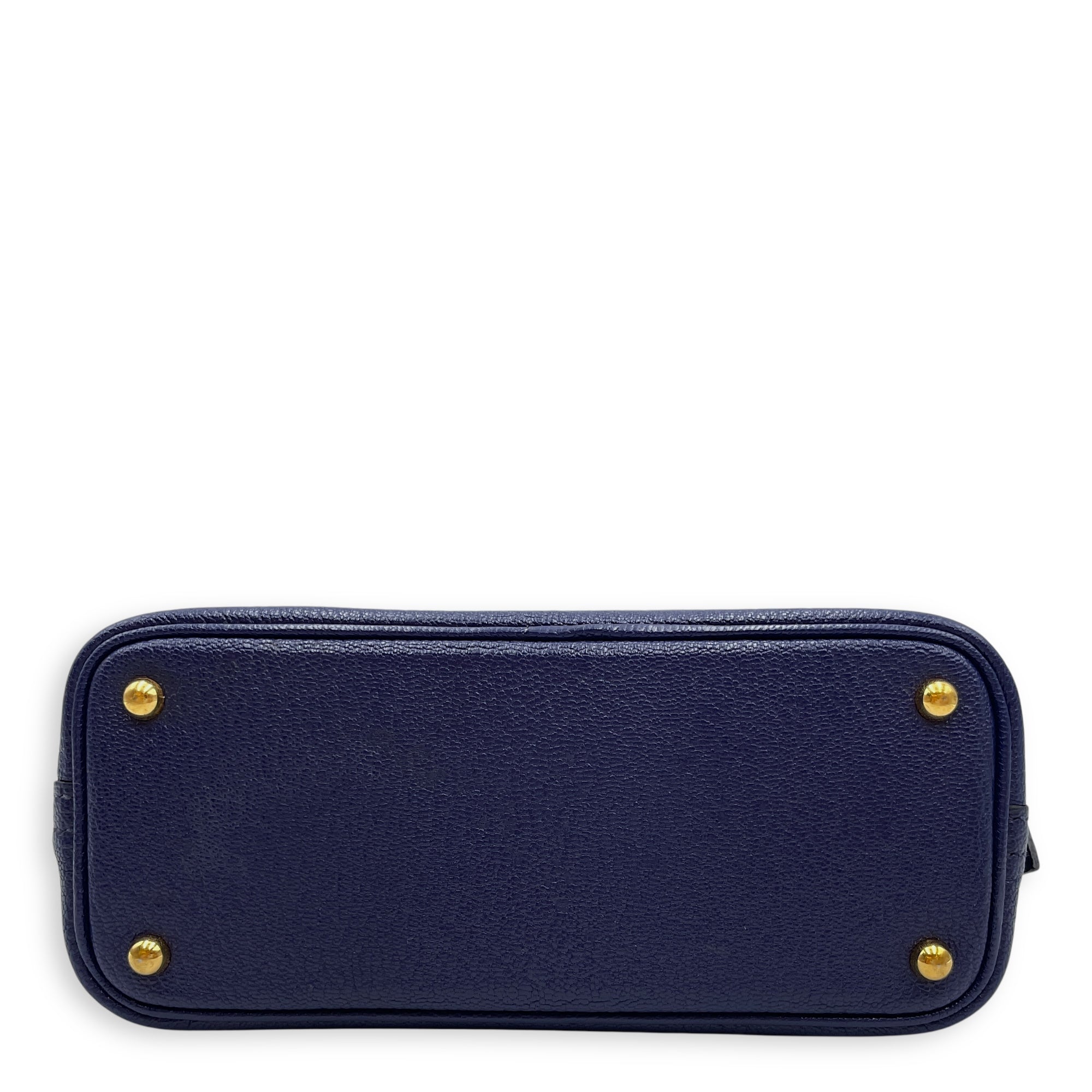 Bolide 1923 Mini Blue Encre in Chevre Mysore, Gold hardware