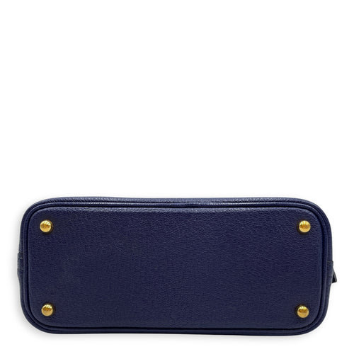 Bolide 1923 Mini Blue Encre in Chevre Mysore, Gold hardware