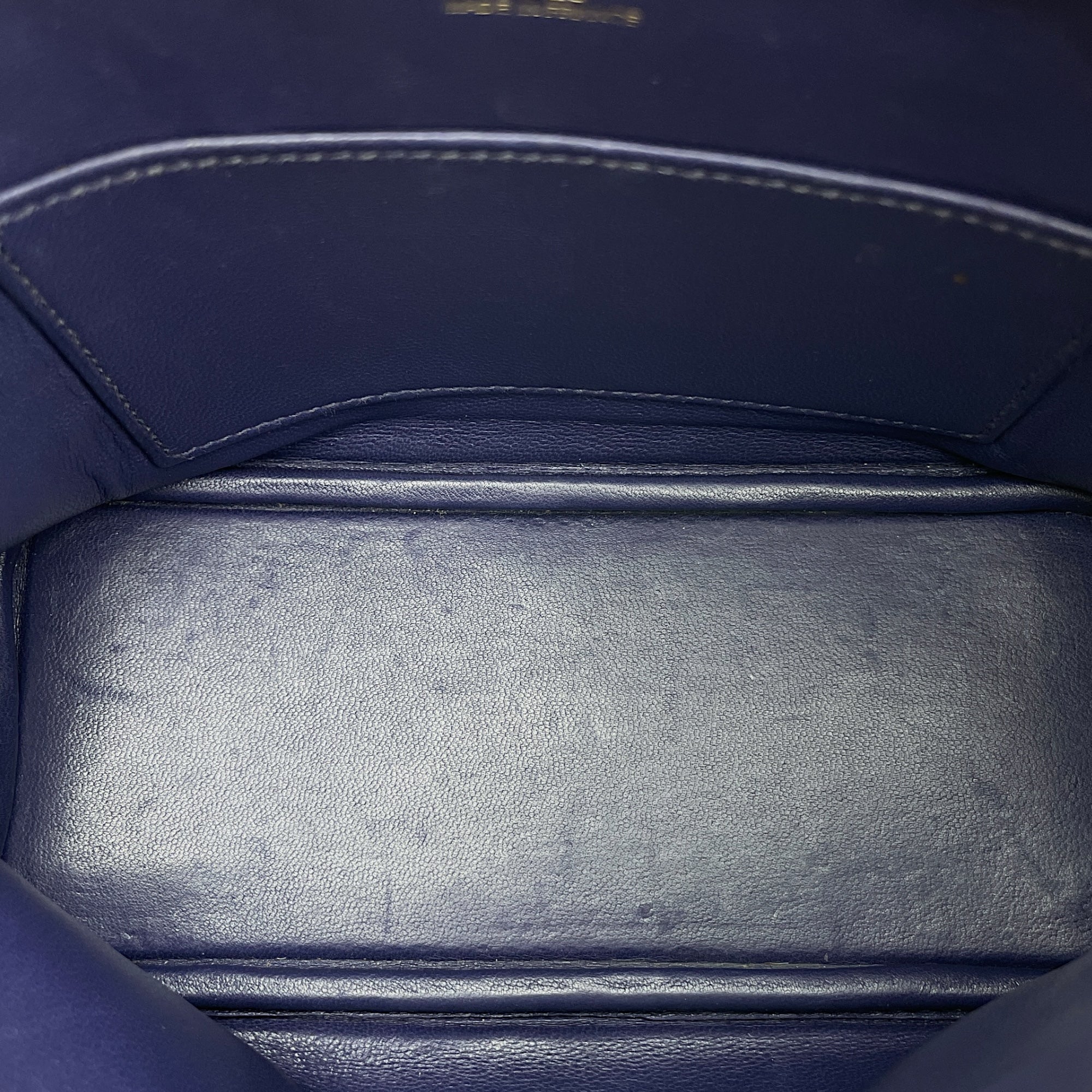 Bolide 1923 Mini Blue Encre in Chevre Mysore, Gold hardware