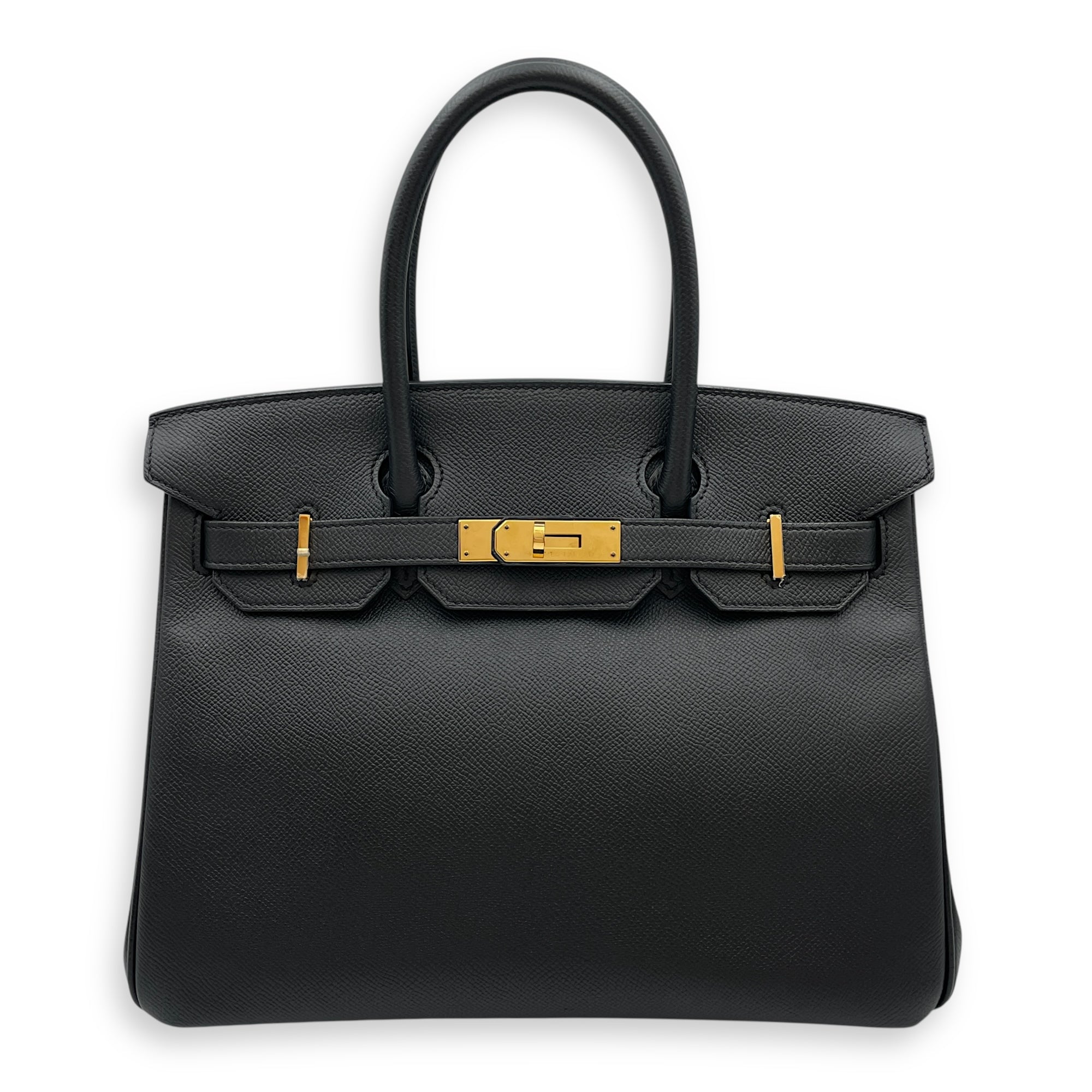 Birkin 30 Black in Epsom, Gold hardware