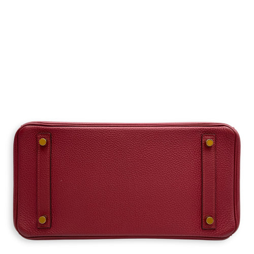 Birkin 30 Rouge Grenat in Togo, Gold hardware