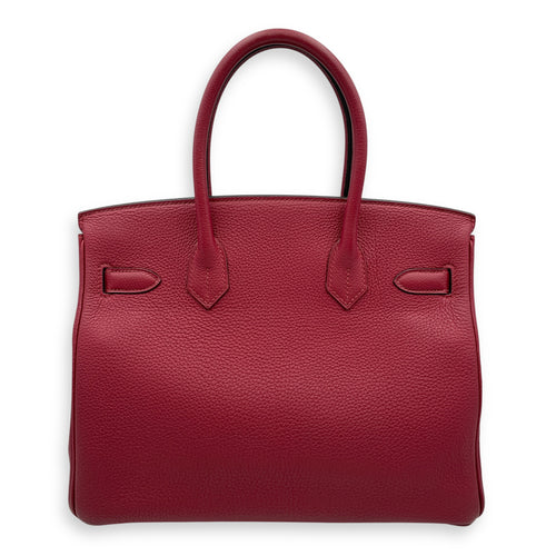 Birkin 30 Rouge Grenat in Togo, Gold hardware