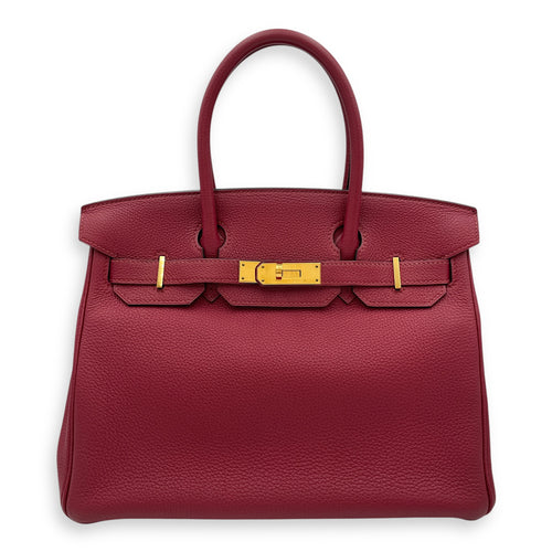 Birkin 30 Rouge Grenat in Togo, Gold hardware