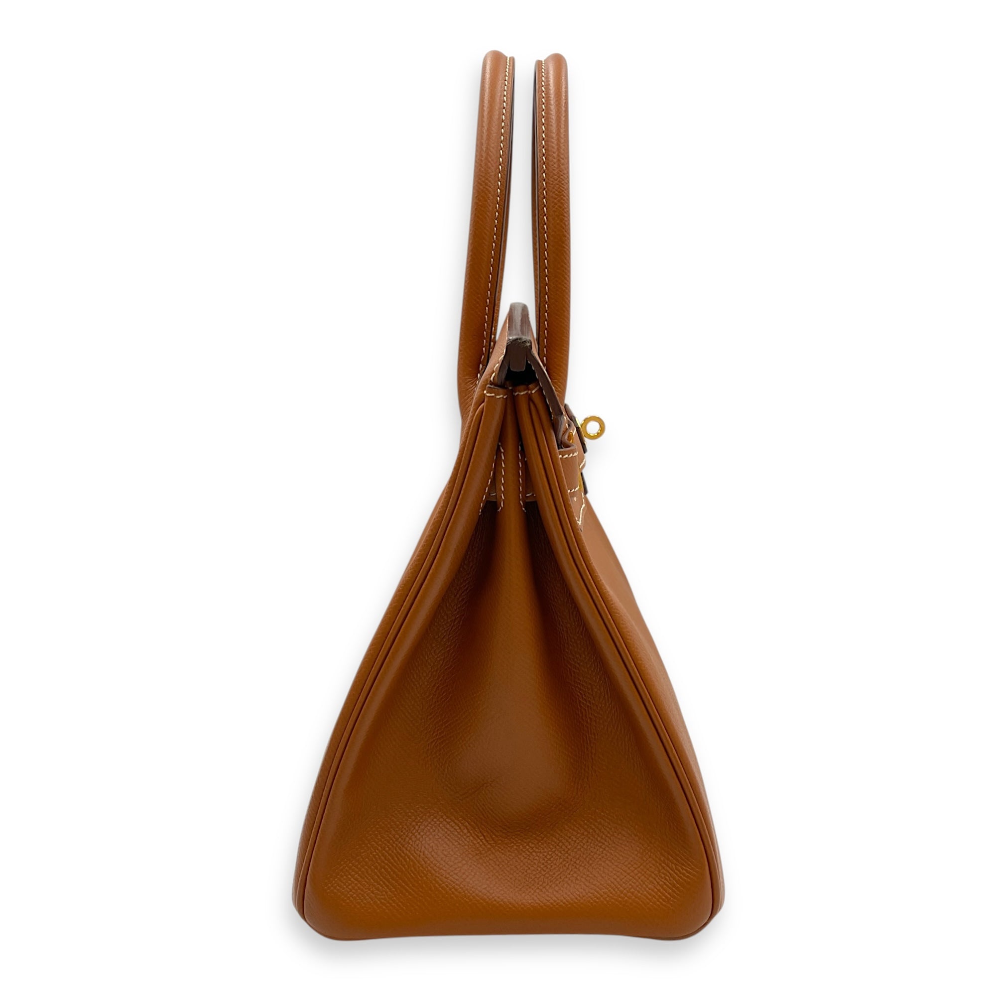 Birkin 30 Gold in Epsom, Gold hardware