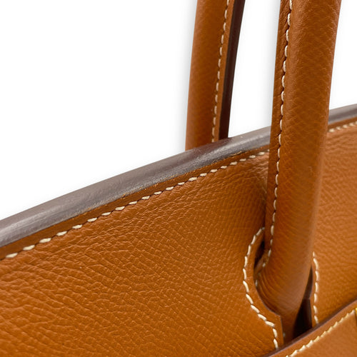 Birkin 30 Gold in Epsom, Gold hardware