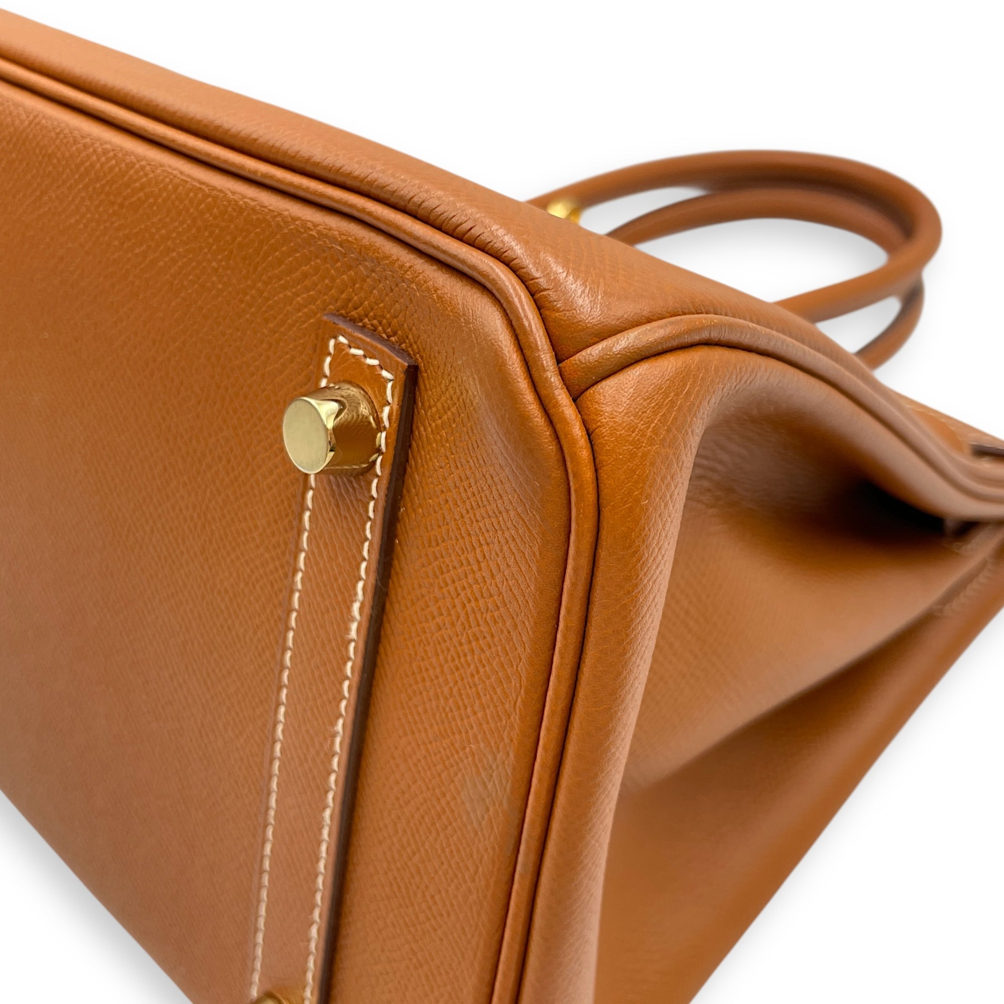 Birkin 30 Gold in Epsom, Gold hardware