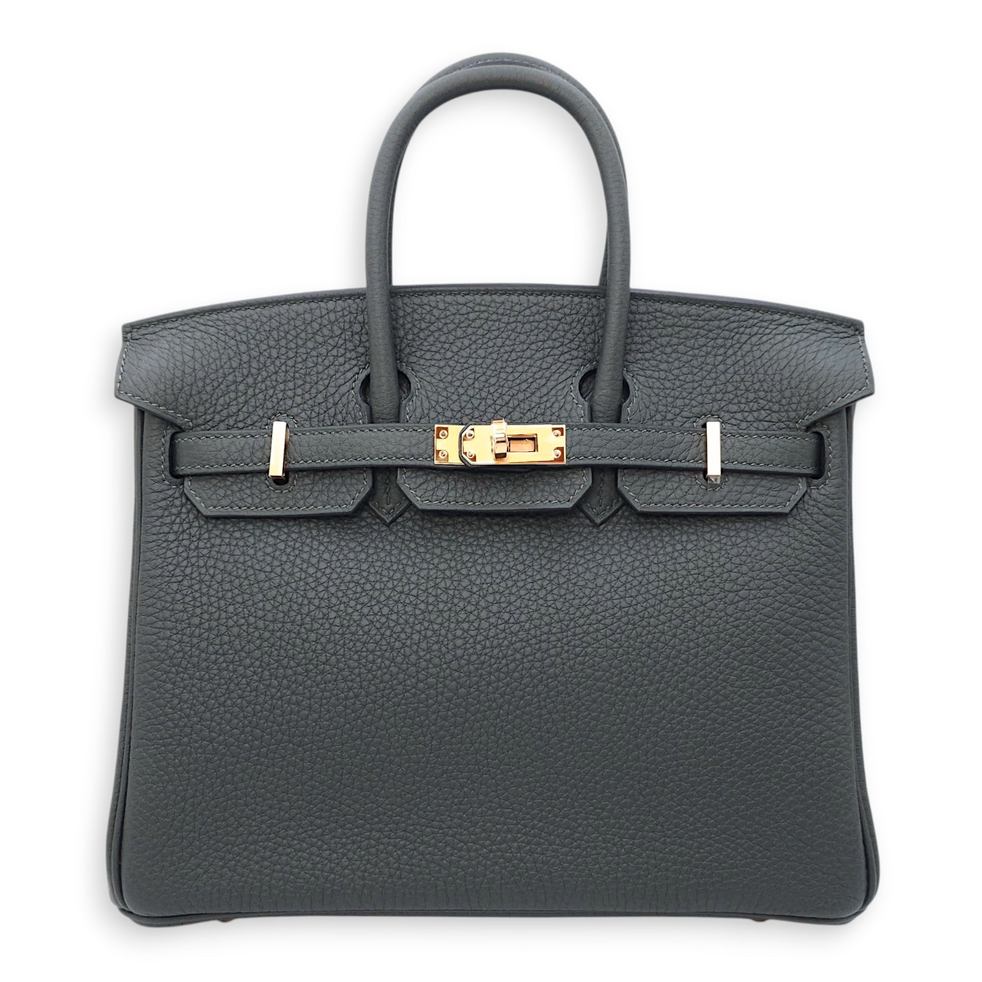 Birkin 25 Vert Fonce in Togo, Gold hardware