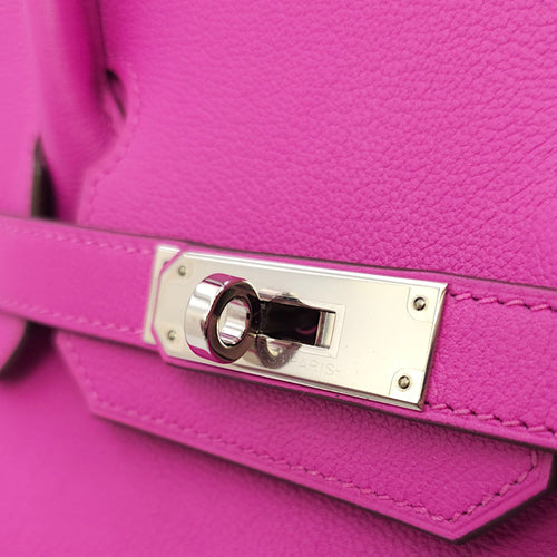 Birkin 30 Magnolia in Novillo, Palladium hardware