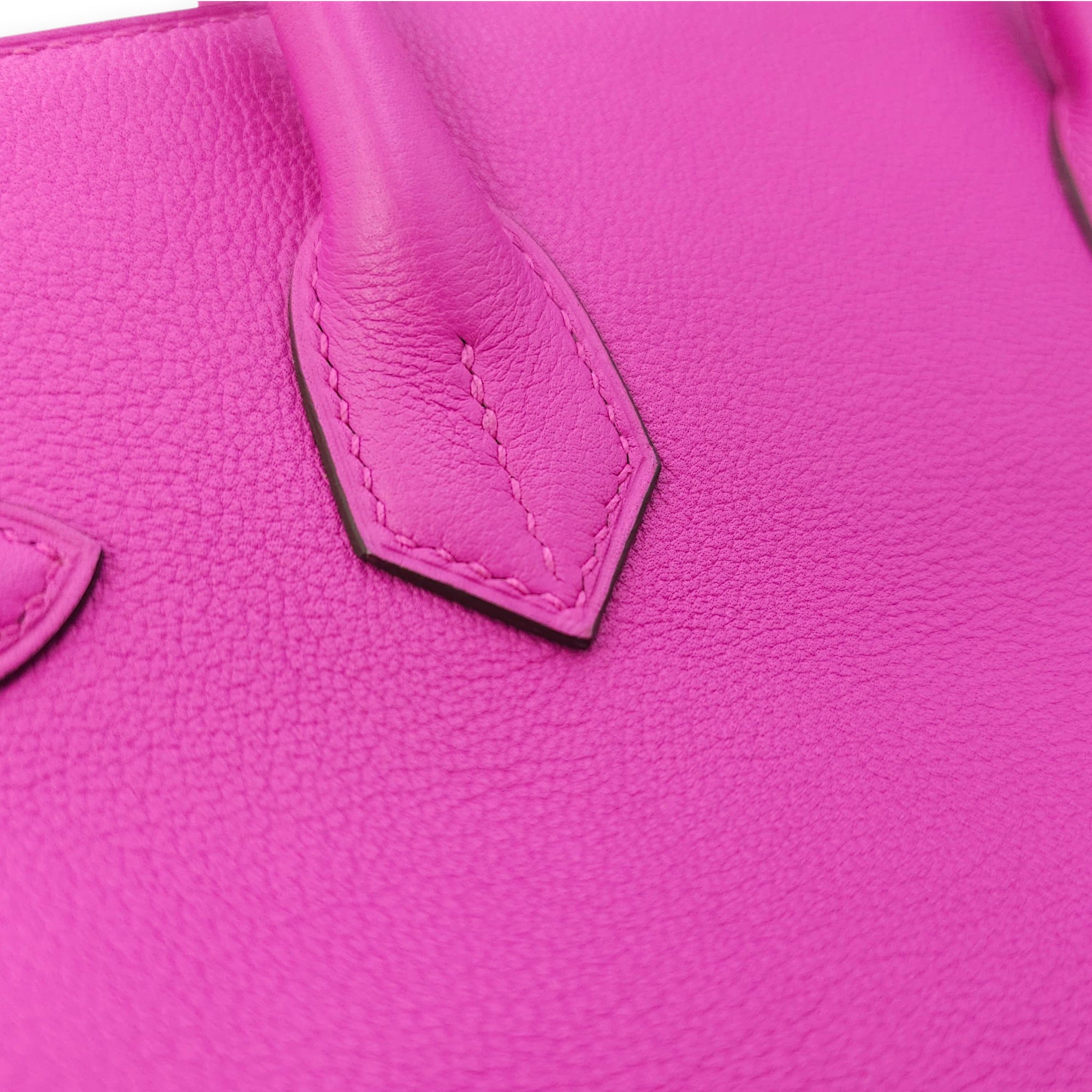 Birkin 30 Magnolia in Novillo, Palladium hardware